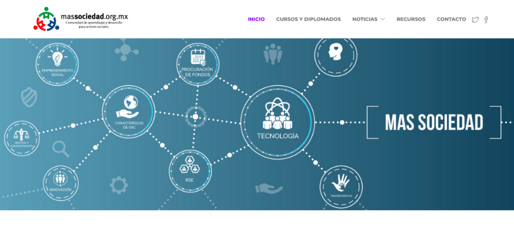 Portada Plataforma Educativa Tecnologico de Monterrey para Sociedad Civil